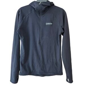 LeMonde Cycling Unisex Pullover Hooded M black Sports outdoors 1/2 Zip